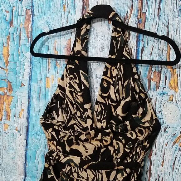 Rachel Rachel Roy Wander Halter Romper Black Sea - Picture 9 of 13